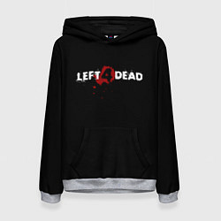 Толстовка-худи женская Left 4 Dead logo, цвет: 3D-меланж