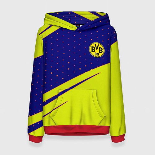 Женская толстовка Borussia logo geometry / 3D-Красный – фото 1