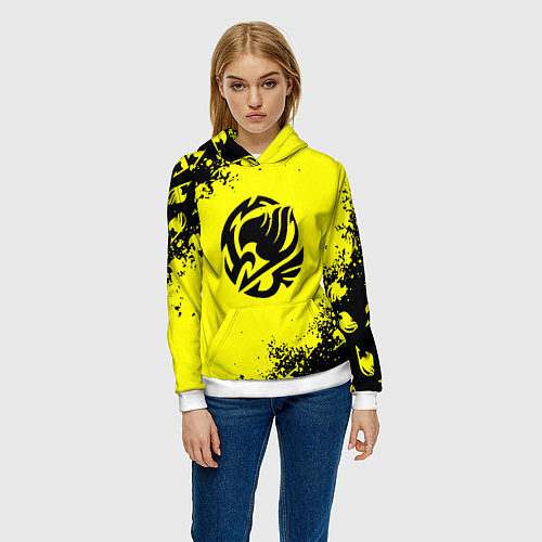 Женская толстовка Хвост феи текстура аниме / 3D-Белый – фото 3