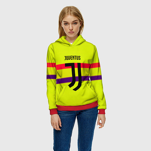 Женская толстовка Juventus sport line / 3D-Красный – фото 3