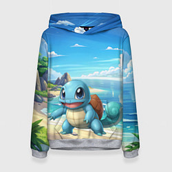 Толстовка-худи женская Pokemon Squirtle, цвет: 3D-меланж