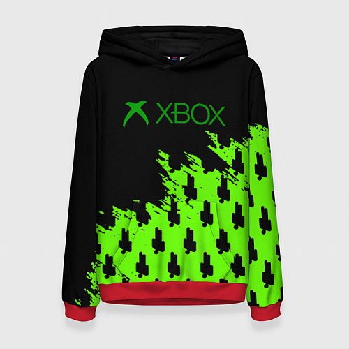 Женская толстовка Billie Eilish x Xbox / 3D-Красный – фото 1