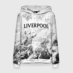 Толстовка-худи женская Liverpool white graphite, цвет: 3D-белый