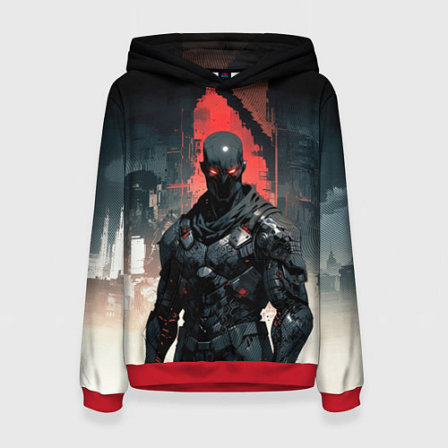 Женская толстовка Боевой киборг штурмовик / 3D-Красный – фото 1