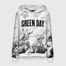 Женская толстовка Green Day white graphite