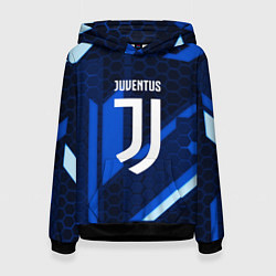 Толстовка-худи женская Juventus sport geometry steel, цвет: 3D-черный