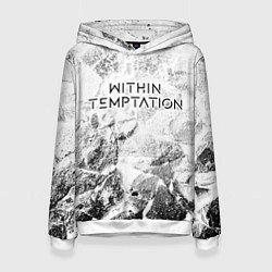 Женская толстовка Within Temptation white graphite