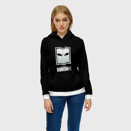 Женская толстовка Rainbow six stells / 3D-Белый – фото 3