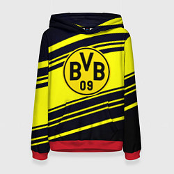Толстовка-худи женская Borussia sport geometry, цвет: 3D-красный