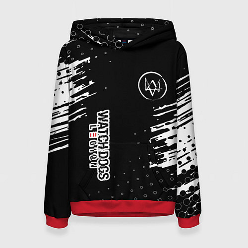 Женская толстовка Watch dogs краски / 3D-Красный – фото 1