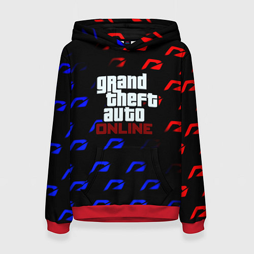 Женская толстовка NFS x GTA pattern / 3D-Красный – фото 1