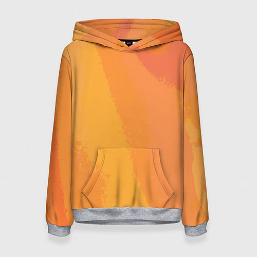 Женская толстовка Рыжая абстракция / 3D-Меланж – фото 1