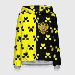 Толстовка-худи женская Minecraft Russia, цвет: 3D-меланж