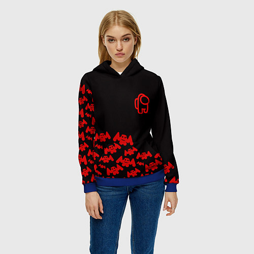 Женская толстовка Маршмеллоу амонг ас / 3D-Синий – фото 3