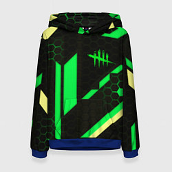 Толстовка-худи женская Dead by daylight geometry pattern, цвет: 3D-синий