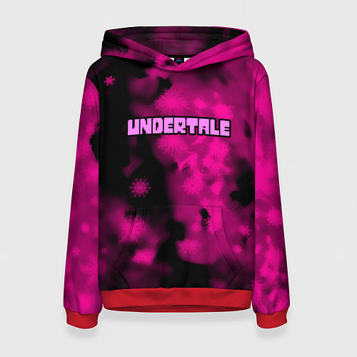 Женская толстовка Undertale pink game / 3D-Красный – фото 1