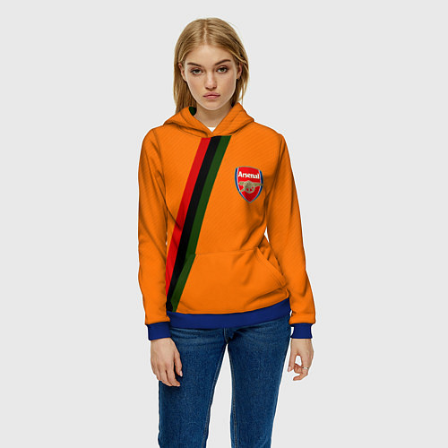 Женская толстовка Arsenal geometry steel / 3D-Синий – фото 3