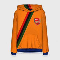 Толстовка-худи женская Arsenal geometry steel, цвет: 3D-синий