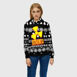 Толстовка-худи женская Stalker fire pattern, цвет: 3D-черный — фото 2