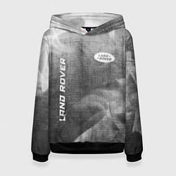Толстовка-худи женская Land Rover - grey gradient вертикально, цвет: 3D-черный