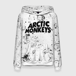 Толстовка-худи женская Arctic Monkeys dirty ice, цвет: 3D-белый
