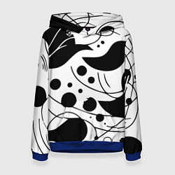 Толстовка-худи женская Fashion abstraction - ai art fantasy, цвет: 3D-синий