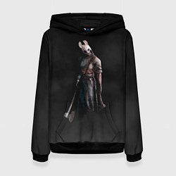 Толстовка-худи женская Dead By Daylight - Охотница, цвет: 3D-черный