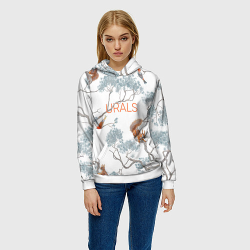 Женская толстовка Уральский паттерн / 3D-Белый – фото 3
