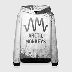 Толстовка-худи женская Arctic Monkeys - white gradient, цвет: 3D-черный