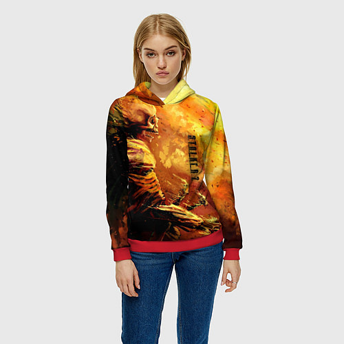 Женская толстовка Stalker выживший / 3D-Красный – фото 3