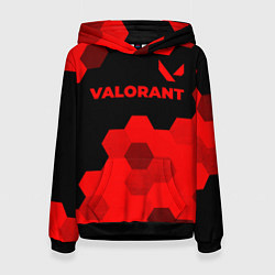 Женская толстовка Valorant - red gradient посередине