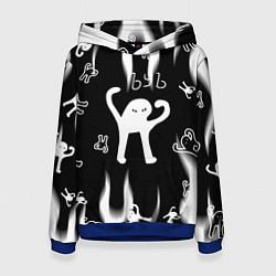 Толстовка-худи женская Ъуъ съука mem, цвет: 3D-синий