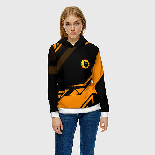 Женская толстовка Serious Sam geometry / 3D-Белый – фото 3