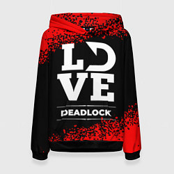 Толстовка-худи женская Deadlock love классика, цвет: 3D-черный