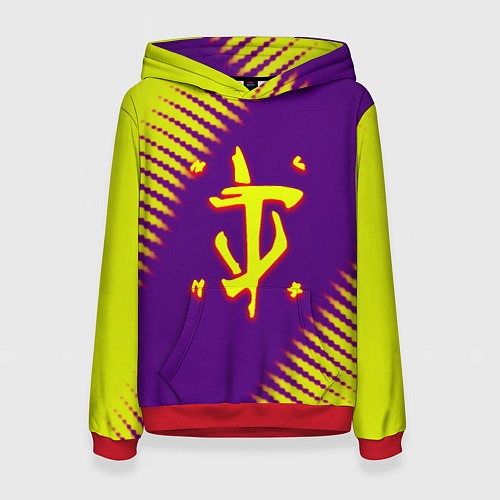 Женская толстовка Doom абстракция / 3D-Красный – фото 1