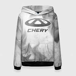 Толстовка-худи женская Chery - white gradient, цвет: 3D-черный