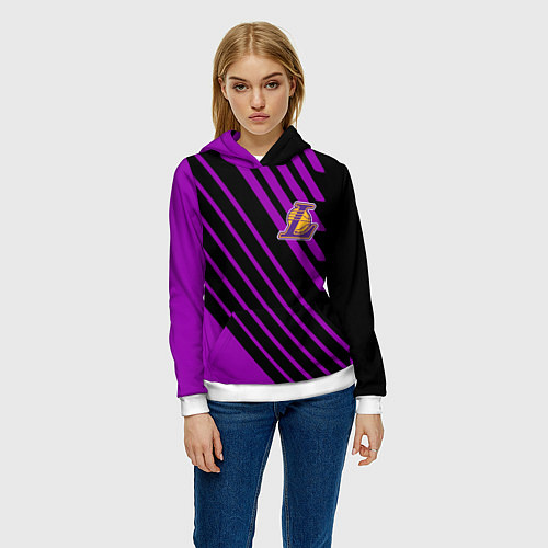 Женская толстовка Лейкерс / 3D-Белый – фото 3