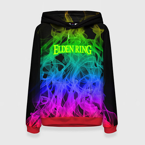 Женская толстовка Elden ring flame / 3D-Красный – фото 1