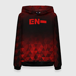 Толстовка-худи женская Enhypen red poly, цвет: 3D-черный