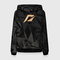 Толстовка-худи женская Need for Speed golden poly, цвет: 3D-черный