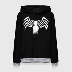 Толстовка-худи женская Venom - logo, цвет: 3D-меланж
