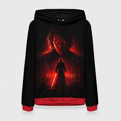Женская толстовка Энакин Скайуокер - Звездные войны / 3D-Красный – фото 1