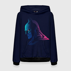 Толстовка-худи женская Batman gradient, цвет: 3D-черный