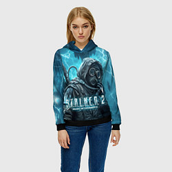 Толстовка-худи женская S t a l k e r 2 heart of Chornobyl, цвет: 3D-черный — фото 2