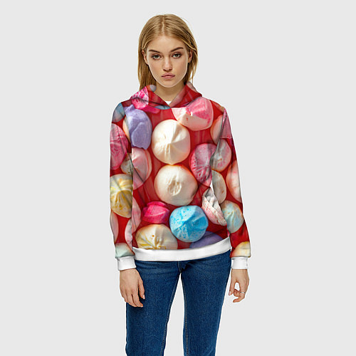 Женская толстовка Зефирчик / 3D-Белый – фото 3