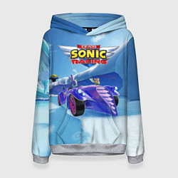 Толстовка-худи женская Blaze the cat - team Sonic racing, цвет: 3D-меланж