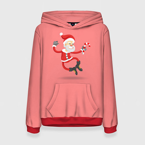 Женская толстовка Весёлый санта / 3D-Красный – фото 1