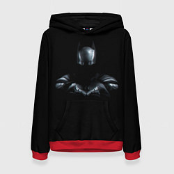 Толстовка-худи женская Batman in the dark, цвет: 3D-красный