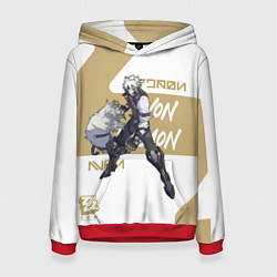 Толстовка-худи женская Ликаон - ZZZ, цвет: 3D-красный