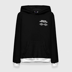 Толстовка-худи женская Arctic Monkeys - classic black color, цвет: 3D-белый